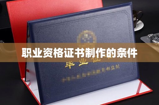 灌南职业资格证书制作的条件