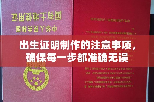 灌南出生证明制作的注意事项，确保每一步都准确无误