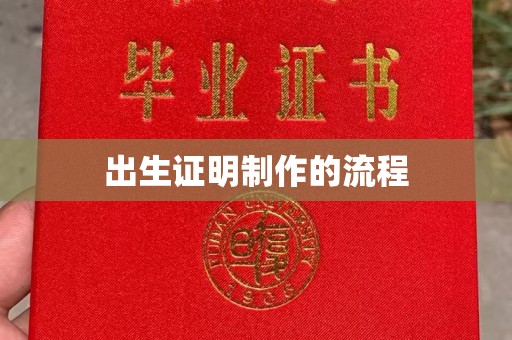 灌南出生证明制作的流程