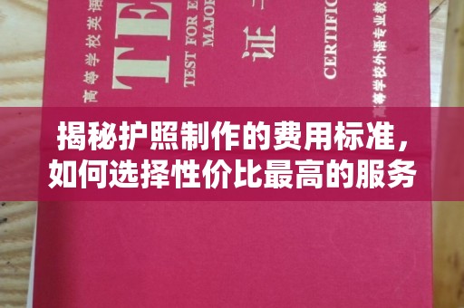 灌南揭秘护照制作的费用标准，如何选择性价比最高的服务？