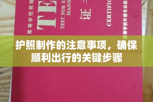 灌南护照制作的注意事项，确保顺利出行的关键步骤