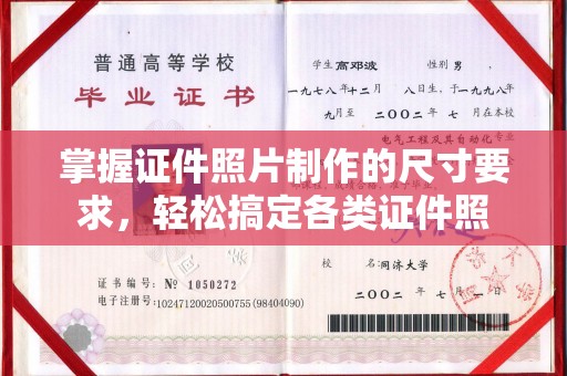 灌南掌握证件照片制作的尺寸要求，轻松搞定各类证件照